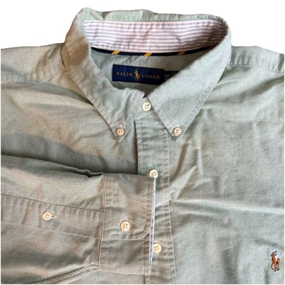 Ralph Lauren Other - Ralph Lauren Green Long Sleeve Shirt Cotton 2XB 2G
